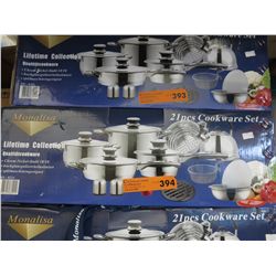 NEW stainless steel cookware - 21 pcs