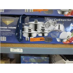 NEW stainless steel cookware - 21 pcs