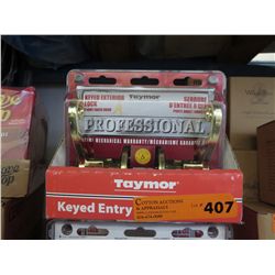 Case of new keyed exterior lever locks
