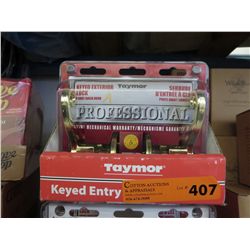 Case of new keyed exterior lever locks