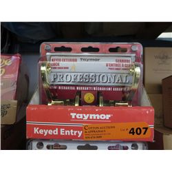Case of new keyed exterior lever locks