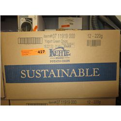 Case of Kettle Brand Yogurt Green Onion chips