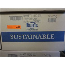 Case of Kettle Brand Yogurt Green Onion chips