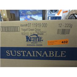 Case of Kettle Brand Yogurt Green Onion chips
