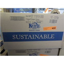 Case of Kettle Brand Yogurt Green Onion chips
