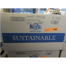 Case of Kettle Brand Yogurt Green Onion chips