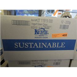Case of Kettle Brand Yogurt Green Onion chips