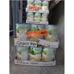 Case of Green cut wax beans