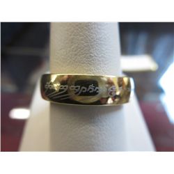 Lord of the Rings "The One Ring", gold tone