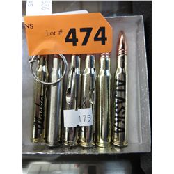 6 New - bullet shaped pen knifes