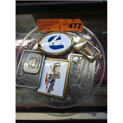 5 Collectible belt buckles
