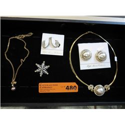 NEW - Austrian crystal jewelry - 5 pieces