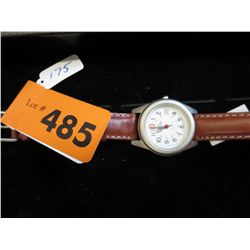 Swiss Military watch with leather strap