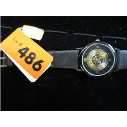 International Brotherhood leather strapped watch