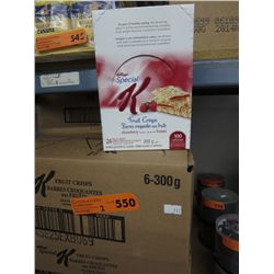 2 Cases of Special K Fruit crisps