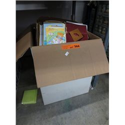 Large box of new greeting cards