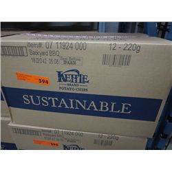 Case of Kettle Brand Barbecue chips