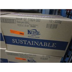 Case of Kettle Brand Barbecue chips