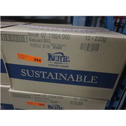 Case of Kettle Brand Barbecue chips
