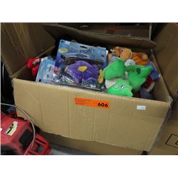 Box of new children's toys