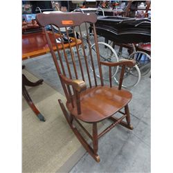 Wood rocking chair