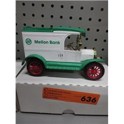 Ertl Die-cast bank - Mellon Bank, white & green