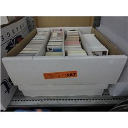2 Cases of sports trading cards