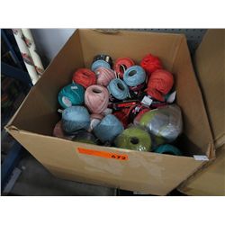 Large box of Peruvian cotton yarn