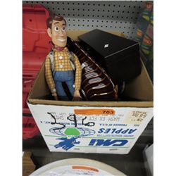 Box of decorative &/or collectible household items