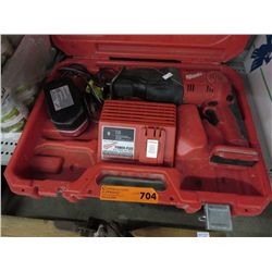 Milwaukee cordless saw,  used