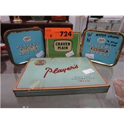 4 Vintage tobacco tins