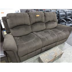 NEW double reclining upholstered sofa