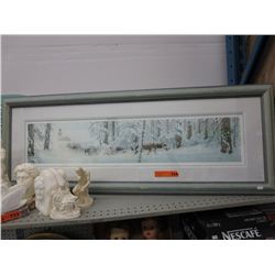 Framed print of a winter scene