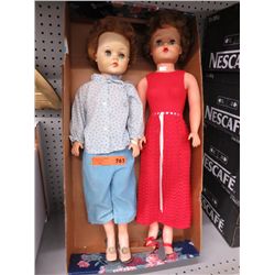 2 x 29" Vintage Vinyl AE dolls