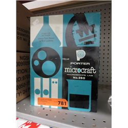 Vintage Porter microcraft microscope lab