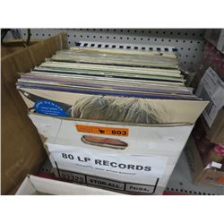 Vintage LP records, approx. 80