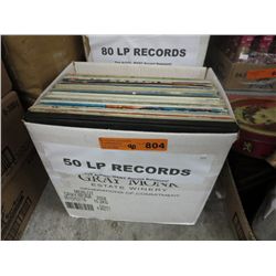 Vintage LP records, approx. 50