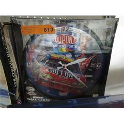 Du Pont Motorsports wall clock