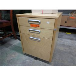 Rolling office file cabinet