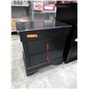 Image 1 : NEW black bedside table with 2 drawers