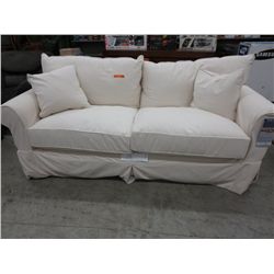 NEW cream colour denim sofa