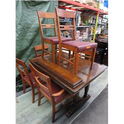 Vintage 10 pcs table and chairs