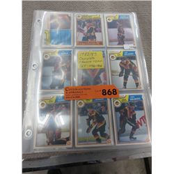 1982/83 Complete Canucks O-Pee-Chee team set
