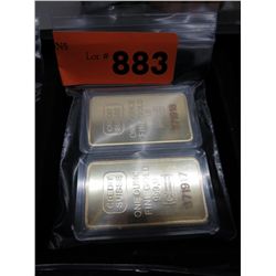 2 Gold Clad art bars