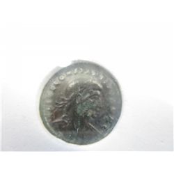 Roman Empire coin hand pressed in bronze