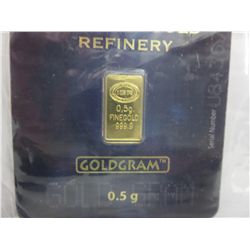 Turkish Government refined .999 gold  bullion bar
