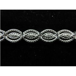 Ladies' diamond studded Infinity bracelet