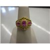 Image 1 : Bubble gum pink quartz & diamond ring