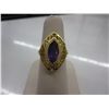 Image 1 : Ladies' Amethyst & Diamond Cocktail Ring