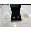Image 2 : .27 CT Blue & white diamond studded earrings